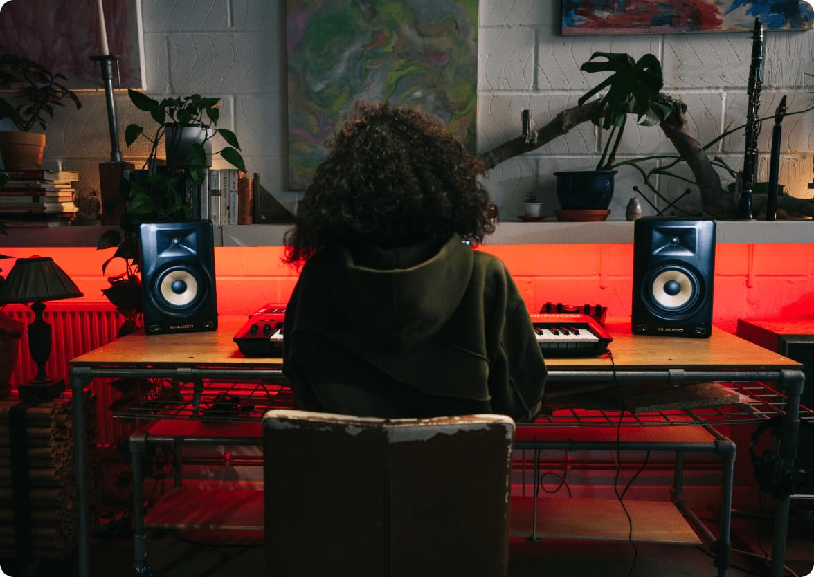 m-audio-forty-sixty-moniteur-studio-6-5-neutre-100w image 2