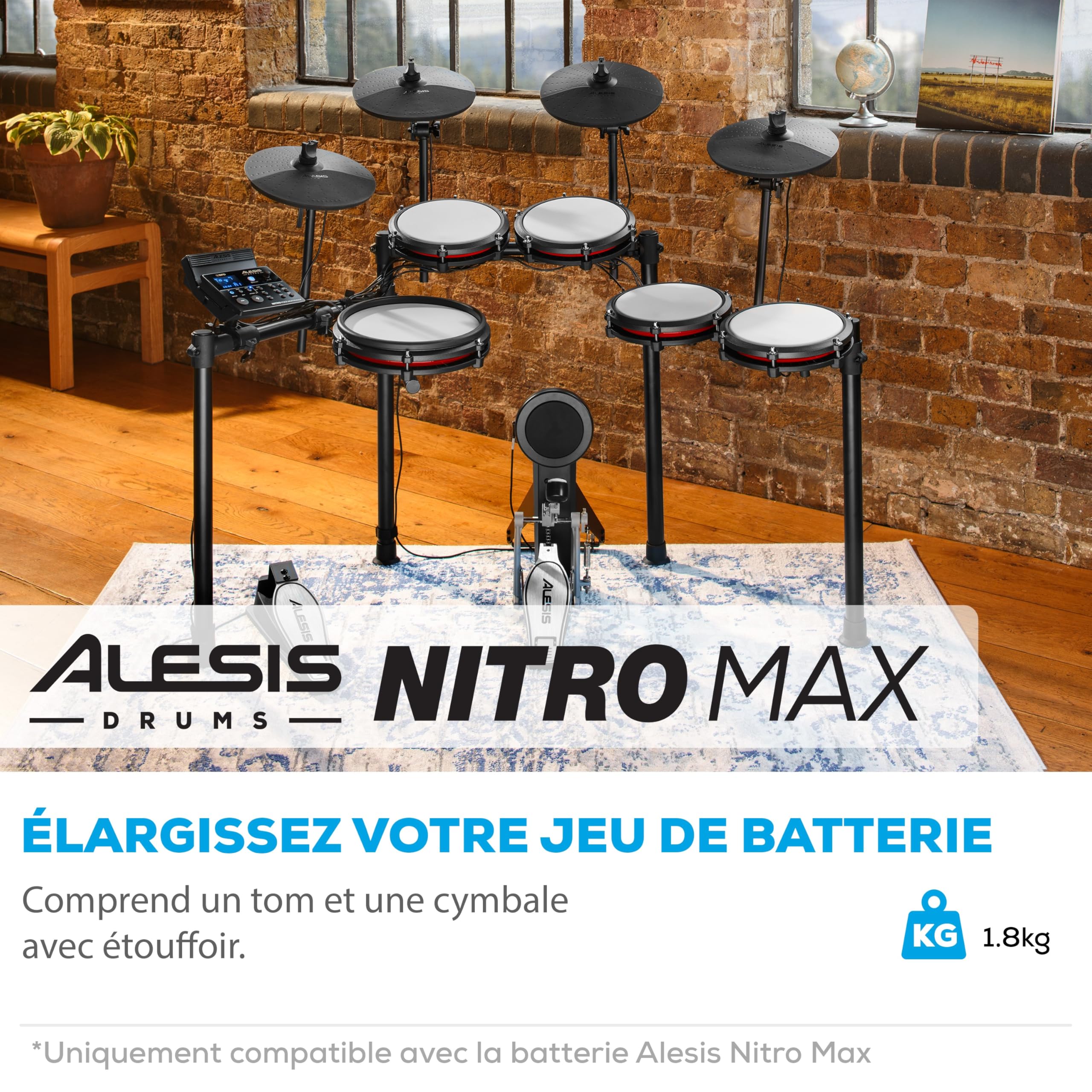alesis-nitro-max-pack-extension-batterie-lectronique image 2