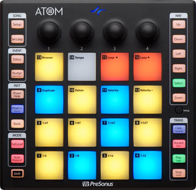 presonus-atom-contr-leur-midi-pads-usb-studio-one image 1