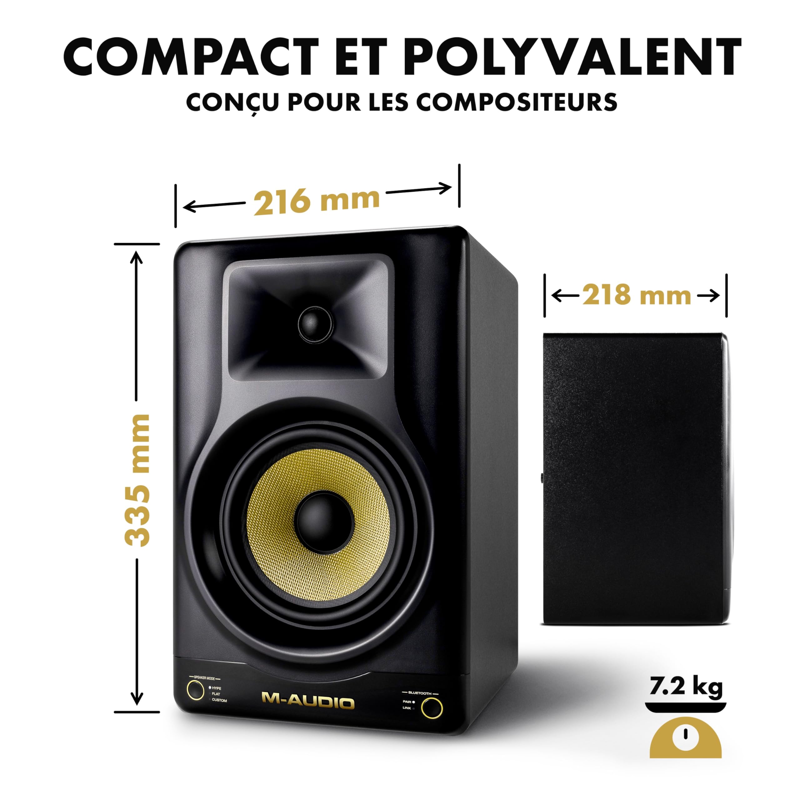 m-audio-forty-sixty-moniteur-studio-6-5-neutre-100w image 8