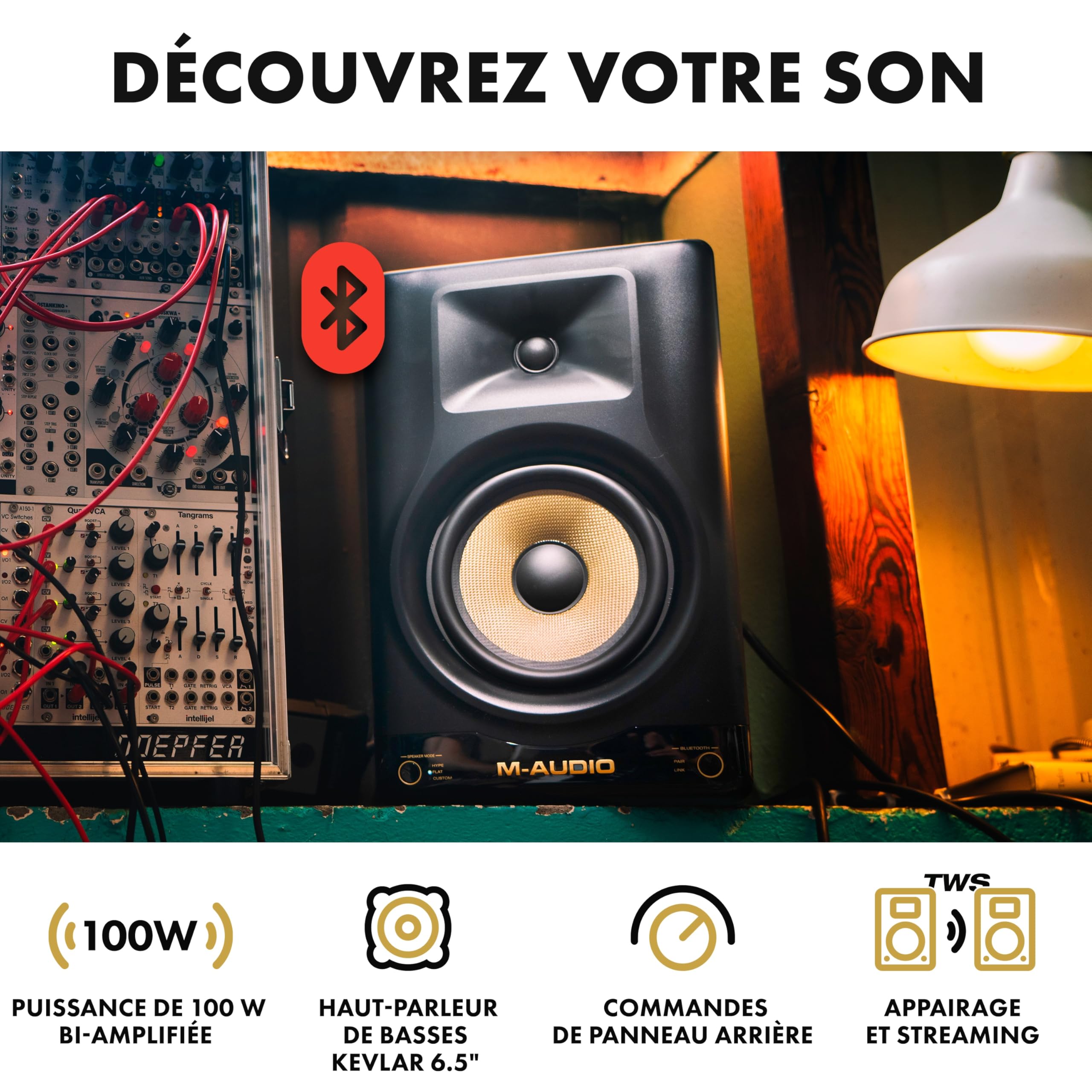 m-audio-forty-sixty-moniteur-studio-6-5-neutre-100w image 3