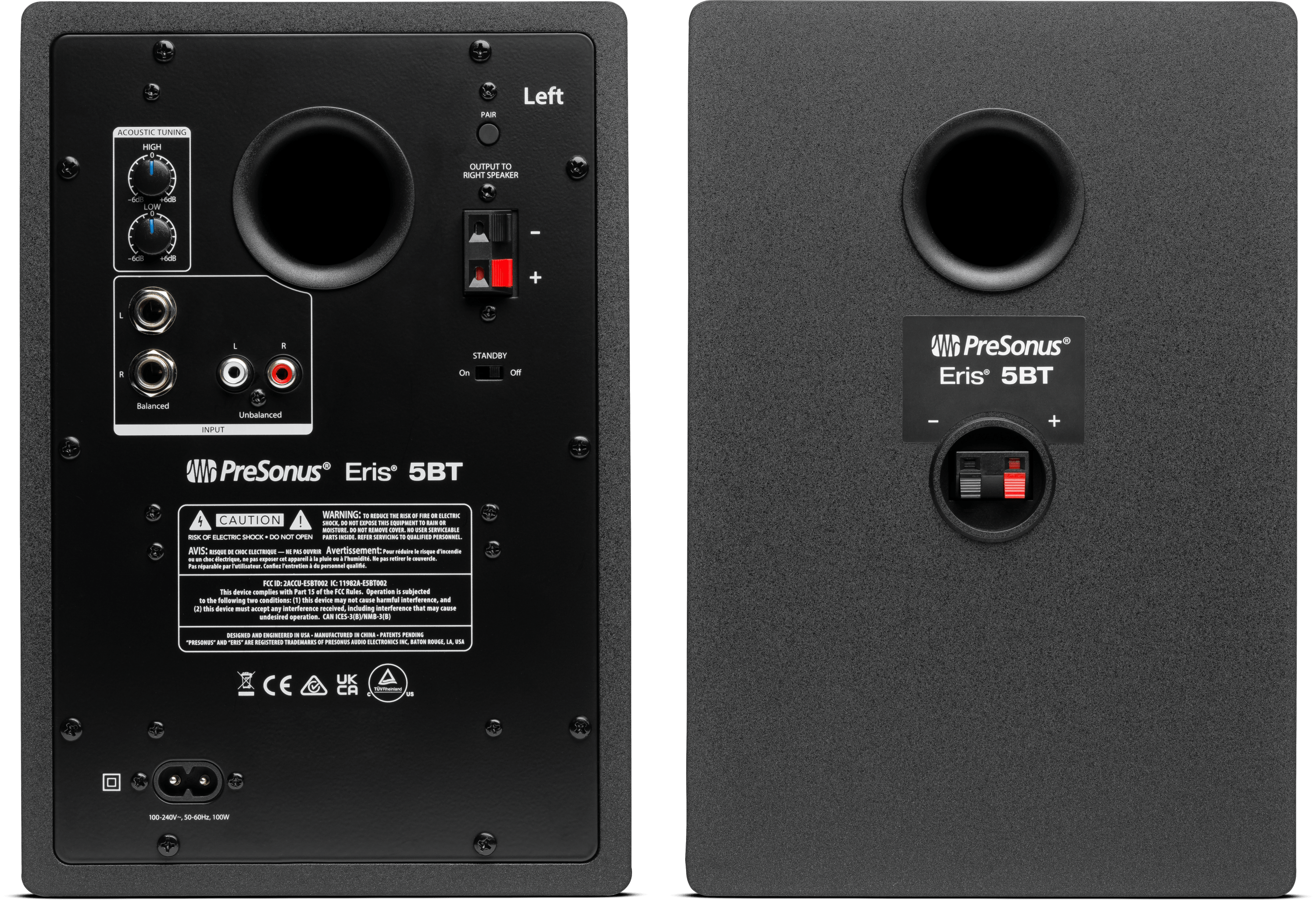 presonus-eris-5bt-2nd-gen-moniteur-studio-bluetooth-noir-paire image 2