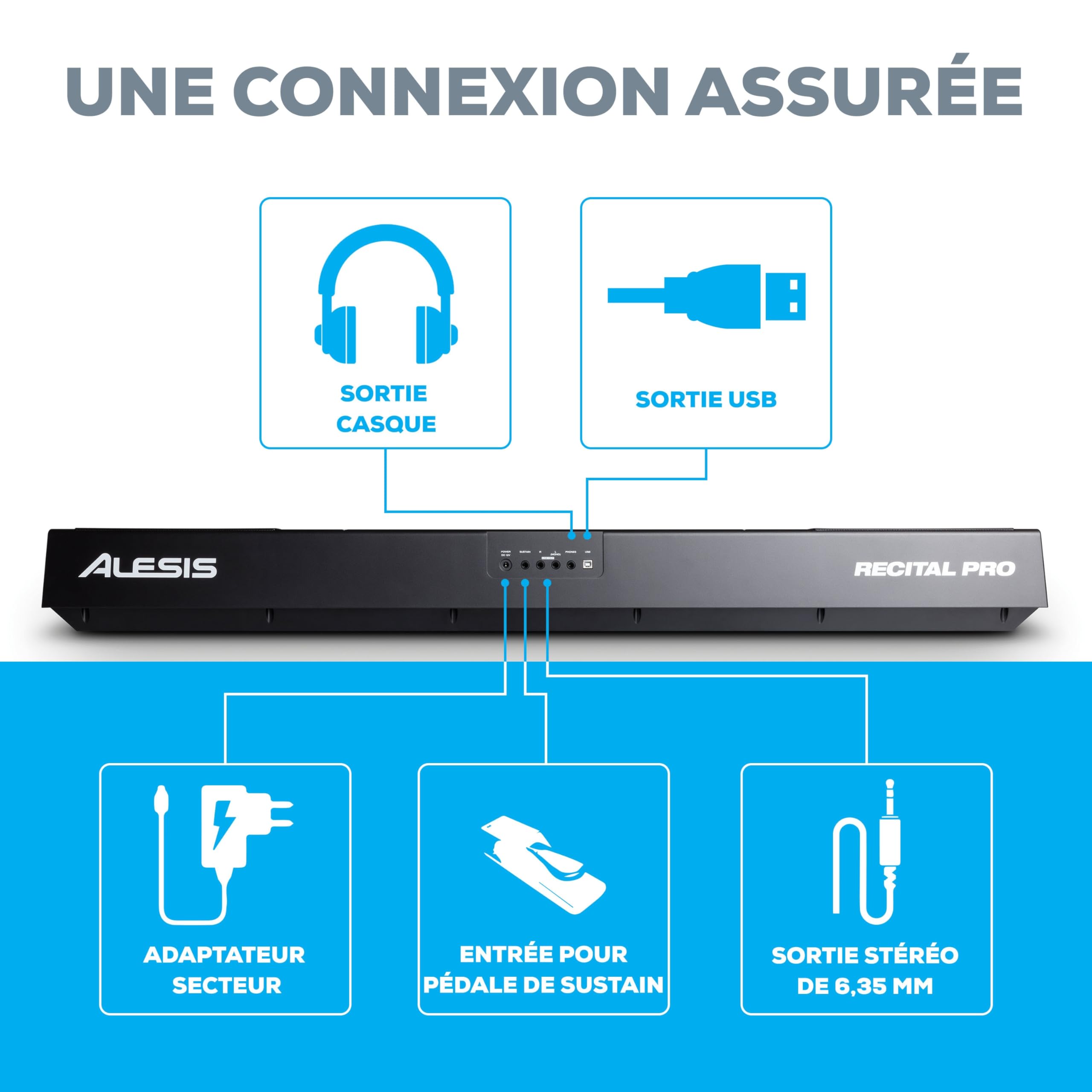 alesis-recital-pro-piano-num-rique-88-touches-marteau image 4