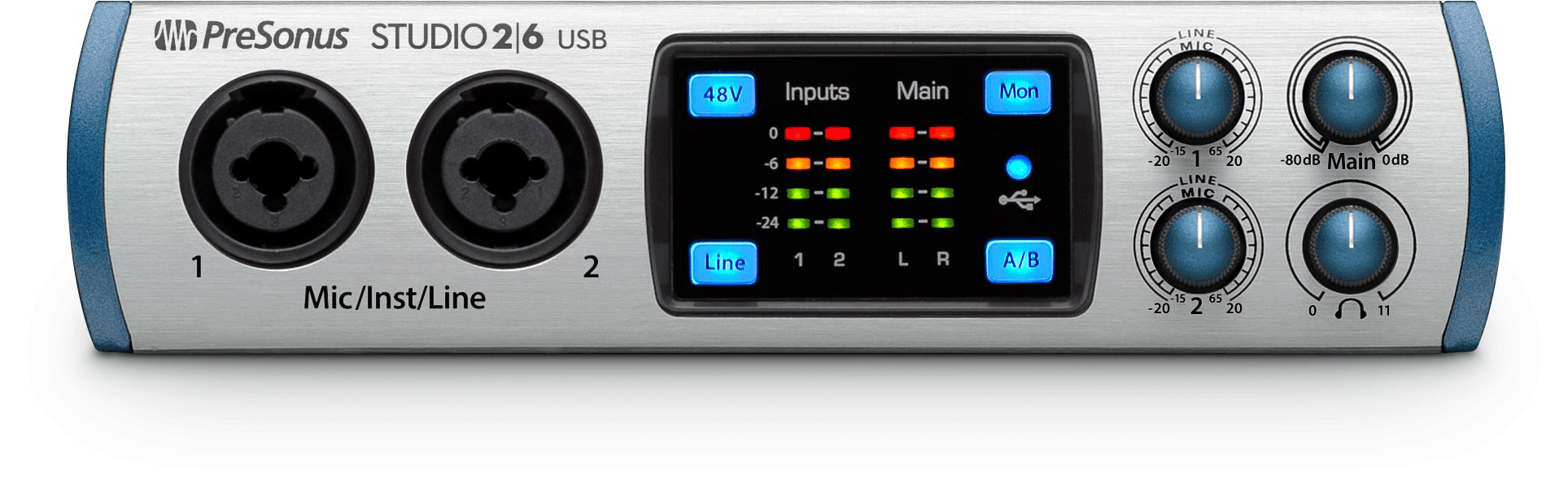 presonus-studio-26-interface-audio-usb-192-khz-2-pr-amplis image 1