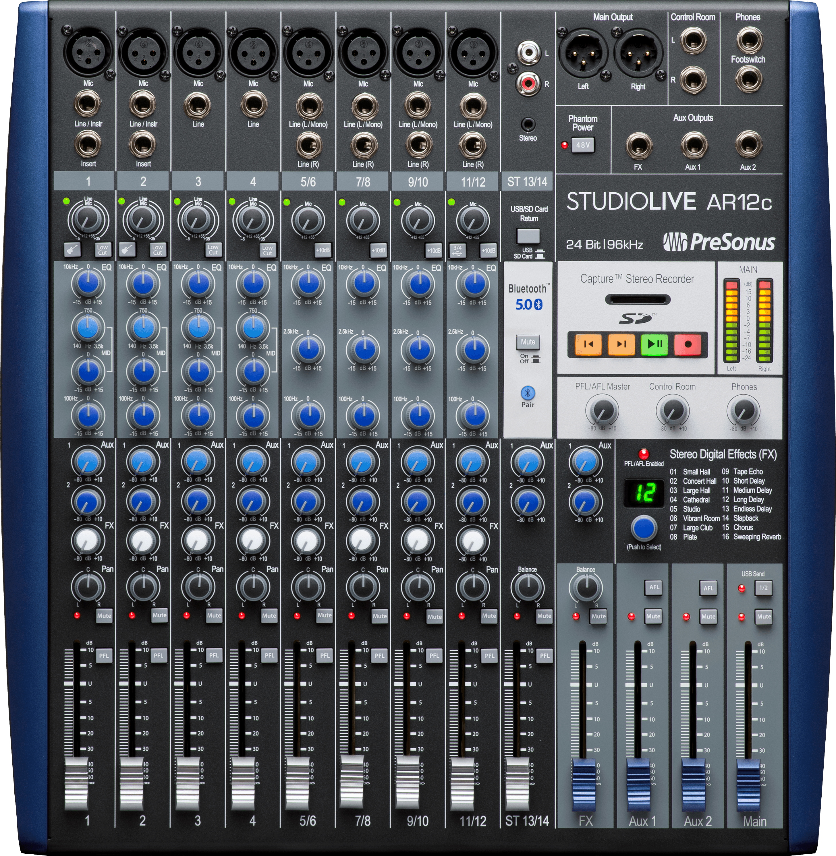presonus-studiolive-ar12c-table-mixage-analogique-12-canaux image 1