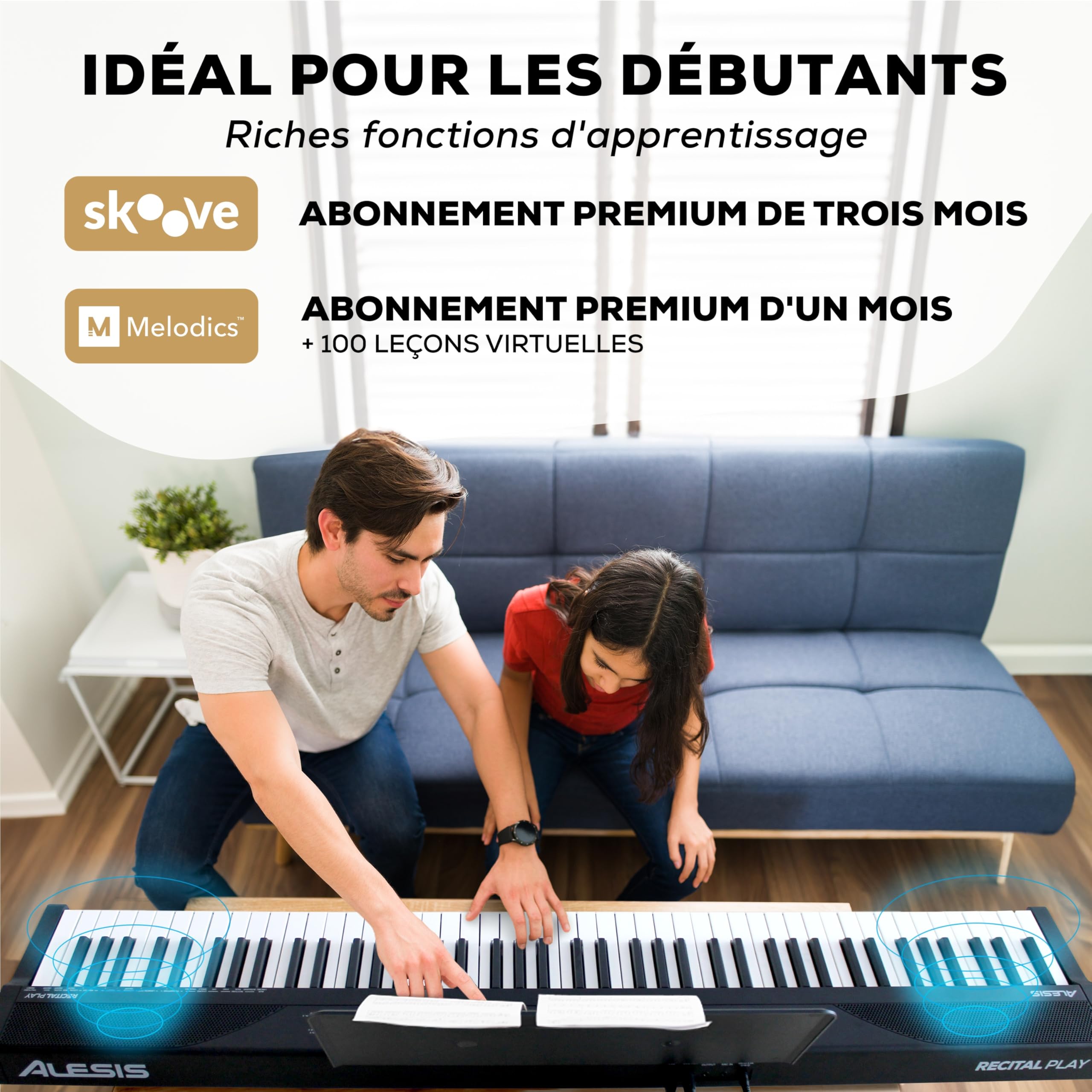 alesis-recital-play-piano-num-rique-88-touches-sans-accessoires image 3
