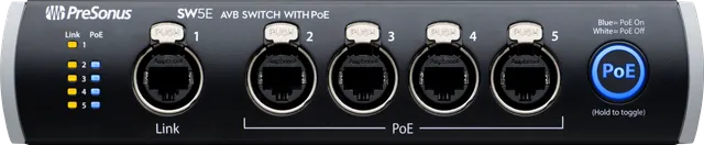 presonus-studiolive-sw5e-switch-r-seau-avb-5-ports-poe image 1