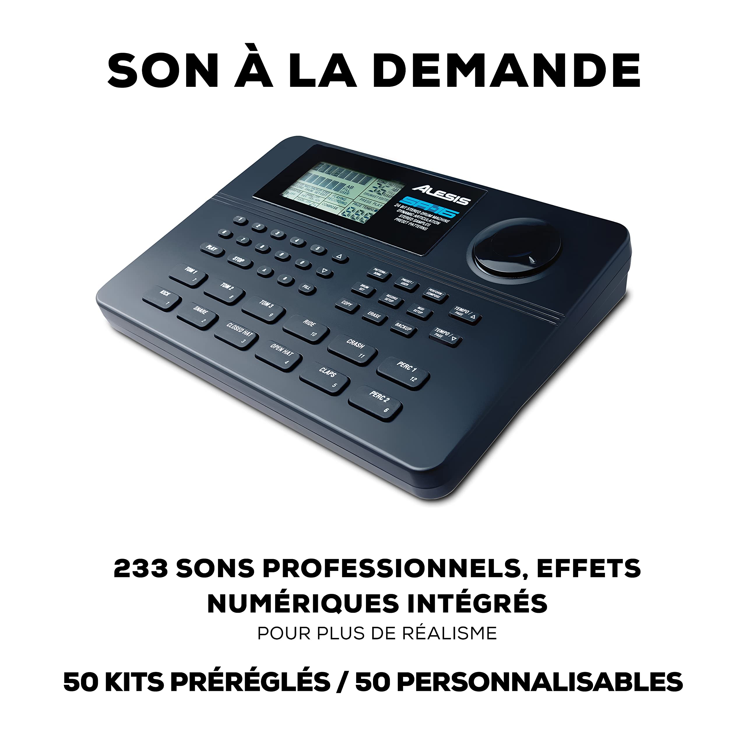 alesis-sr16-bo-te-rythmes-noire-12-pads-233-sons-midi image 4