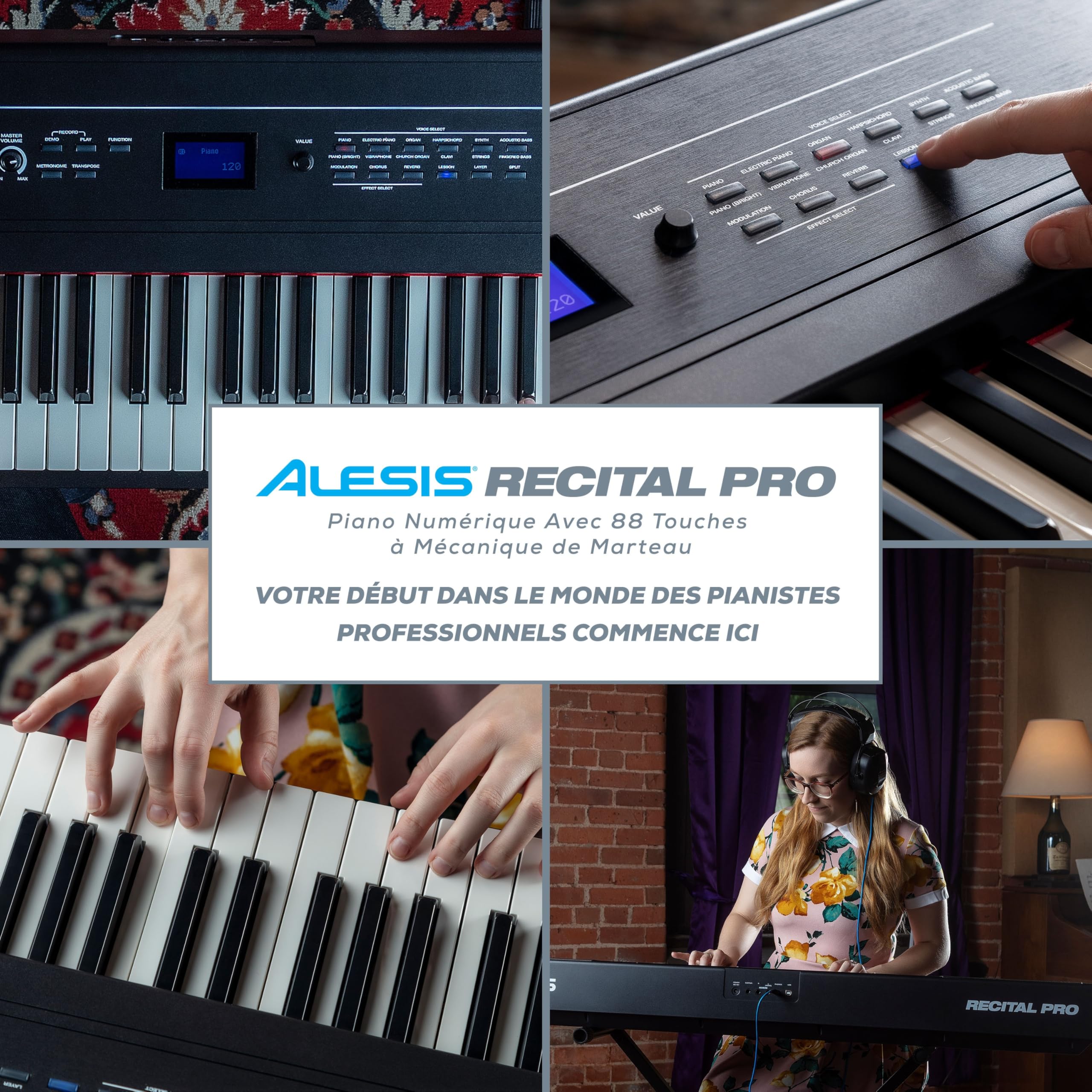 alesis-recital-pro-piano-num-rique-88-touches-marteau image 6