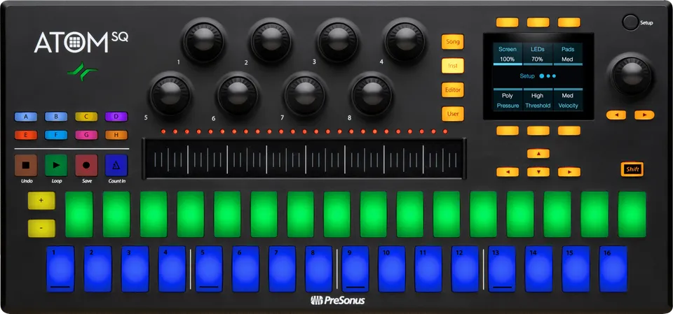 presonus-atom-sq-contr-leur-midi-32-pads-rvb-s-quenceur-16-pas image 1