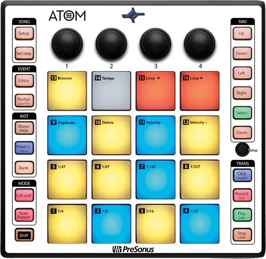 presonus-atom-skins-vinyle-adh-sif-gris-contr-leur-midi image 1