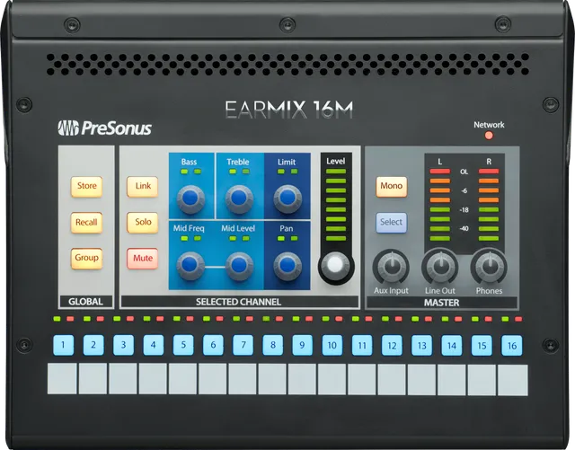 presonus-earmix-16m-mixeur-retour-personnel-16-canaux image 1