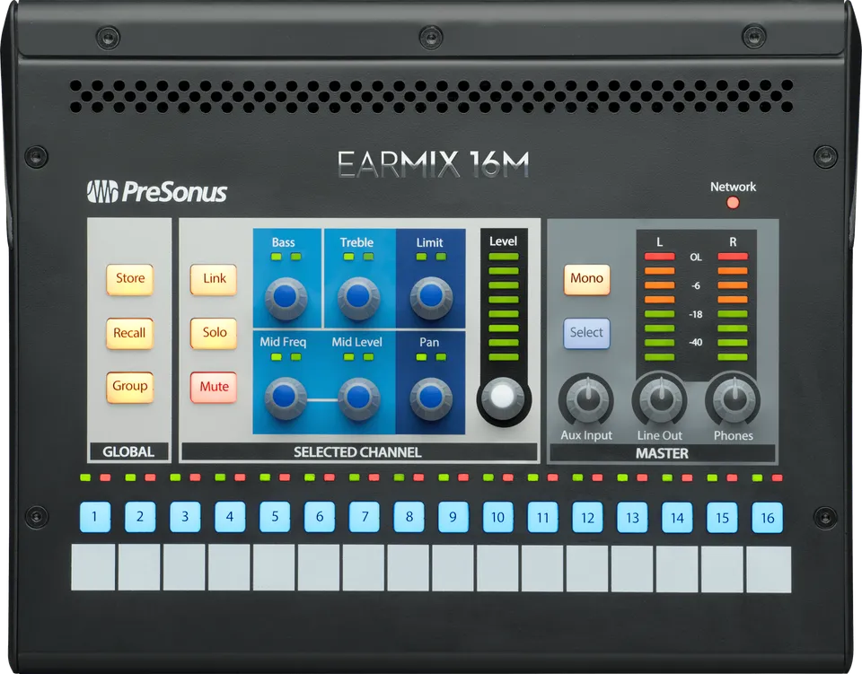presonus-earmix-16m-mixeur-retour-personnel-16-canaux image 1
