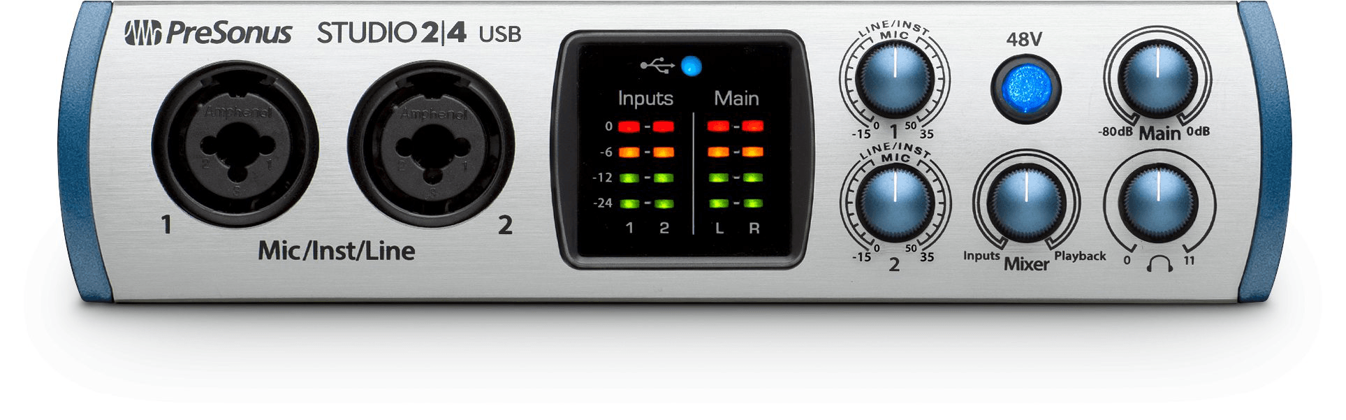 presonus-studio-24-interface-audio-usb-c-2x2-24-bit-192-khz image 1