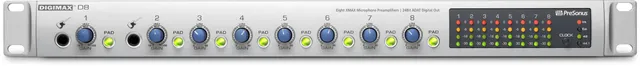 presonus-digimax-d8-pr-ampli-micro-8-canaux-adat image 1