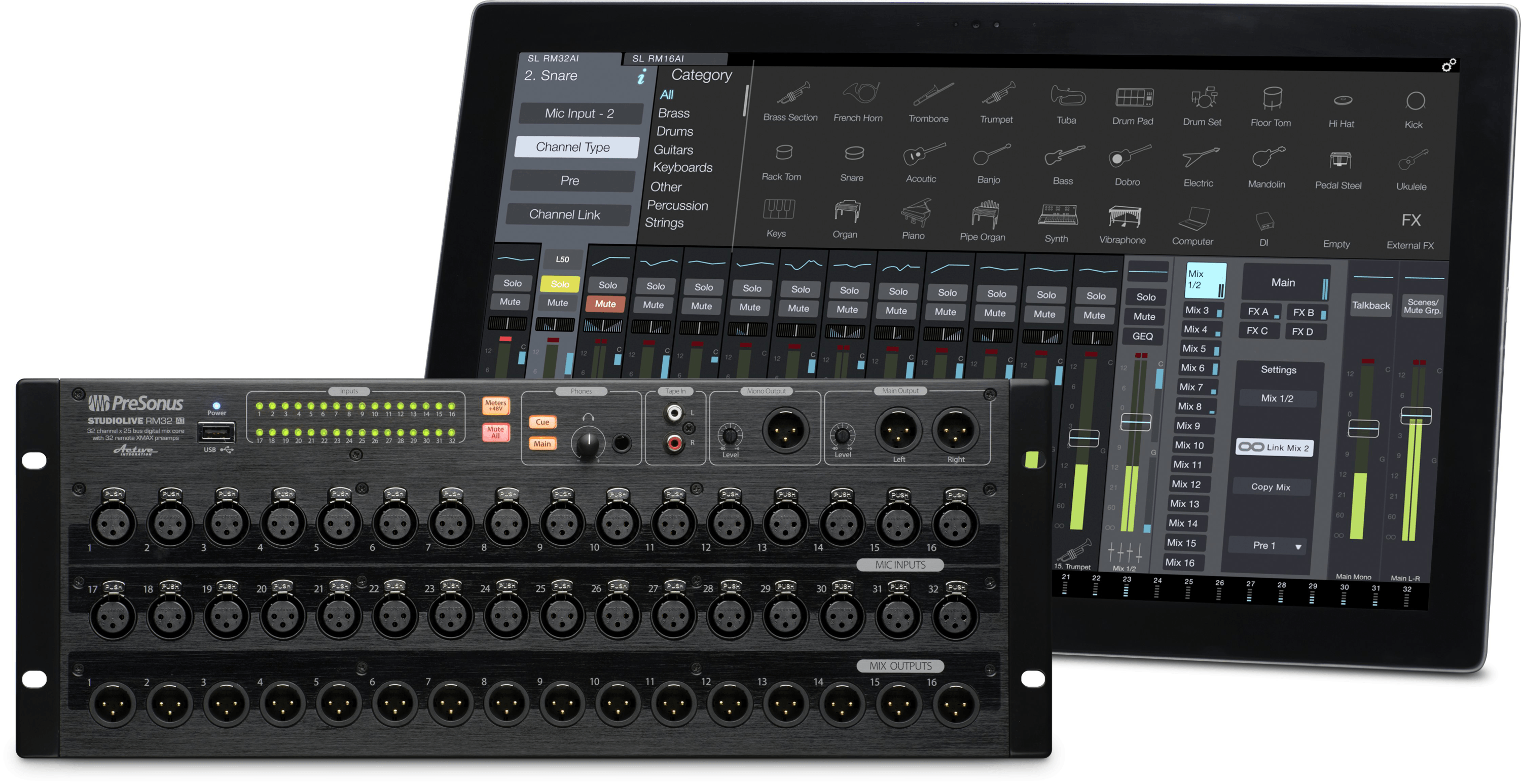 presonus-studiolive-rm32ai-mixeur-num-rique-rack-32-canaux image 1