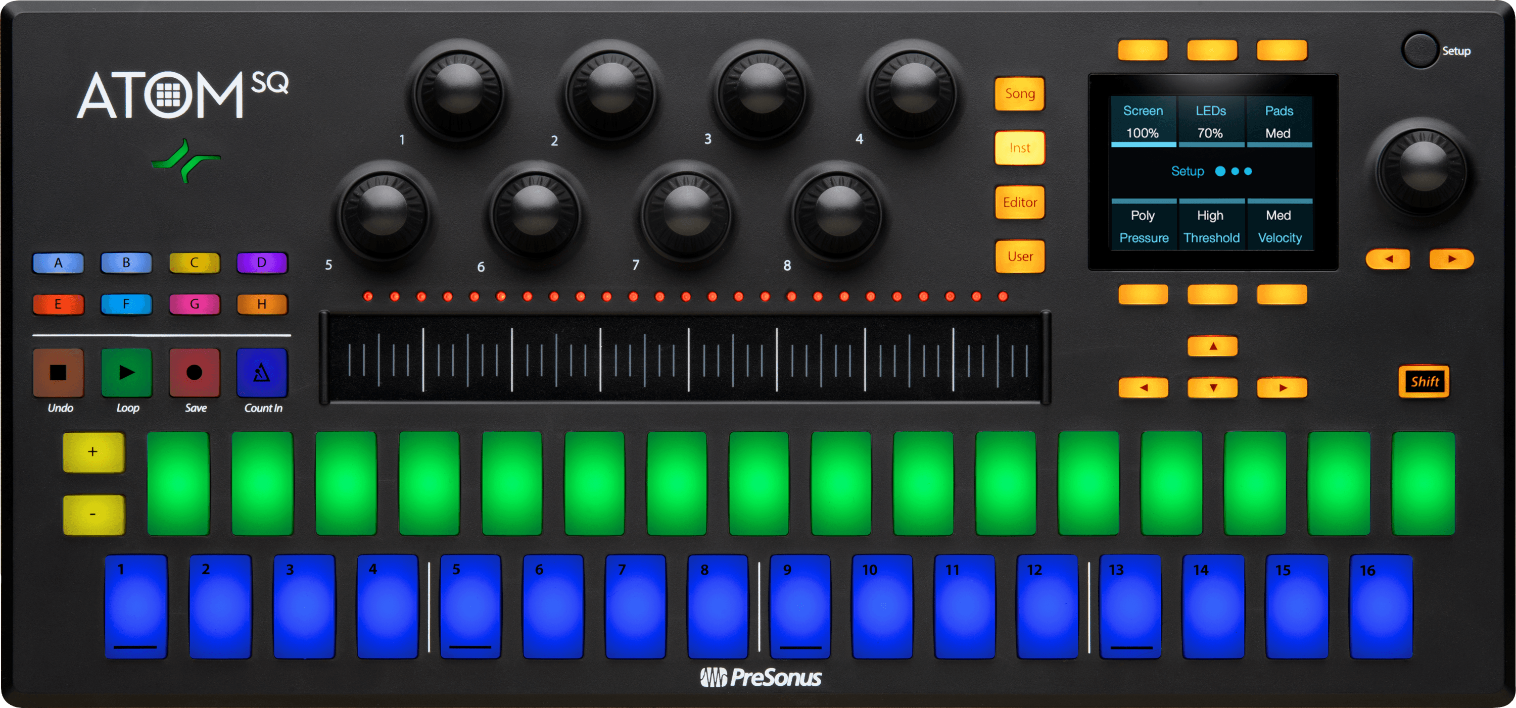 presonus-atom-sq-contr-leur-midi-32-pads-rvb-s-quenceur-16-pas image 1