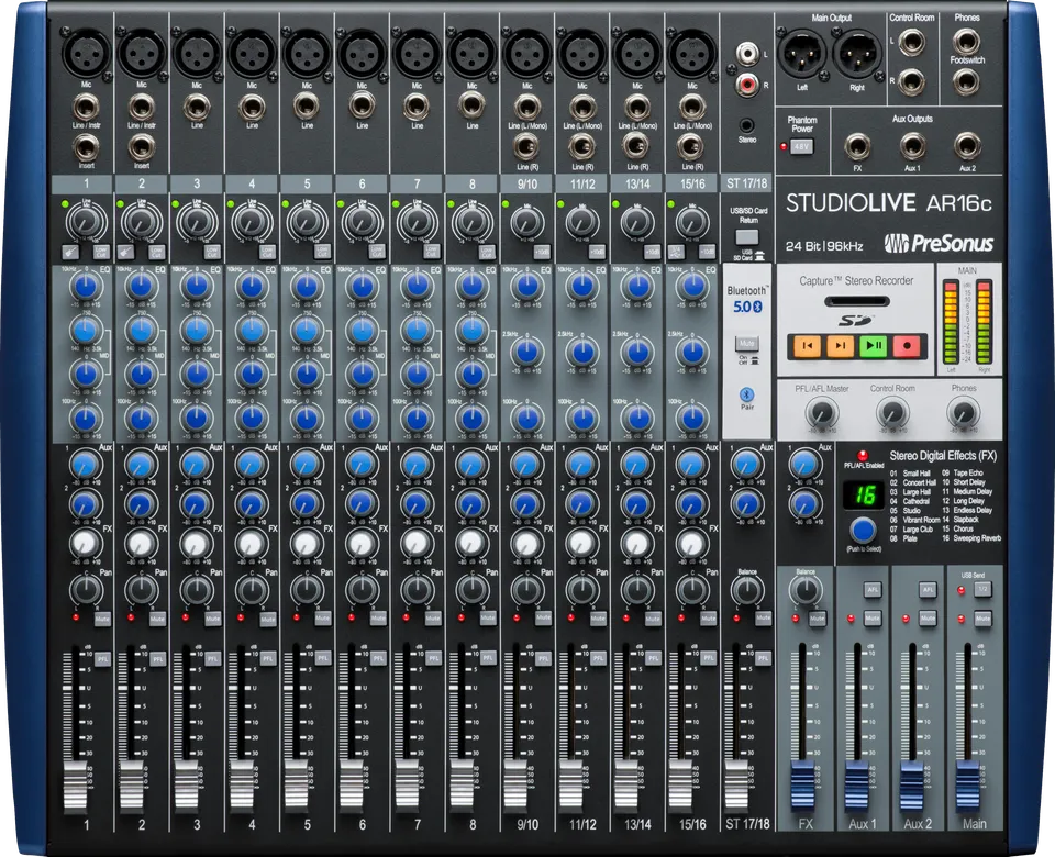 presonus-studiolive-ar16c-table-de-mixage-16-voies-usb-c image 1