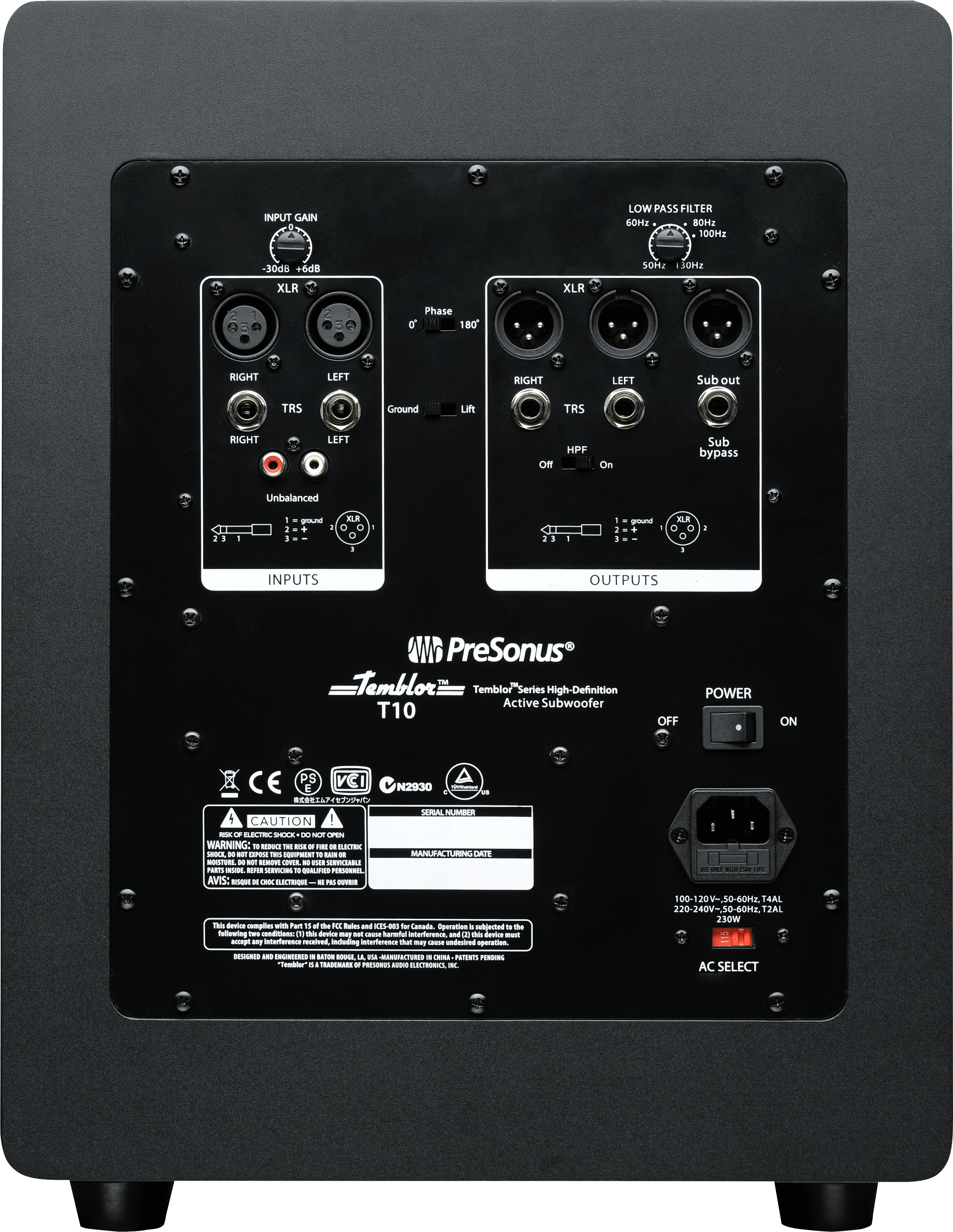 presonus-temblor-t10-caisson-de-basses-studio-actif-10-pouces-250-w image 2