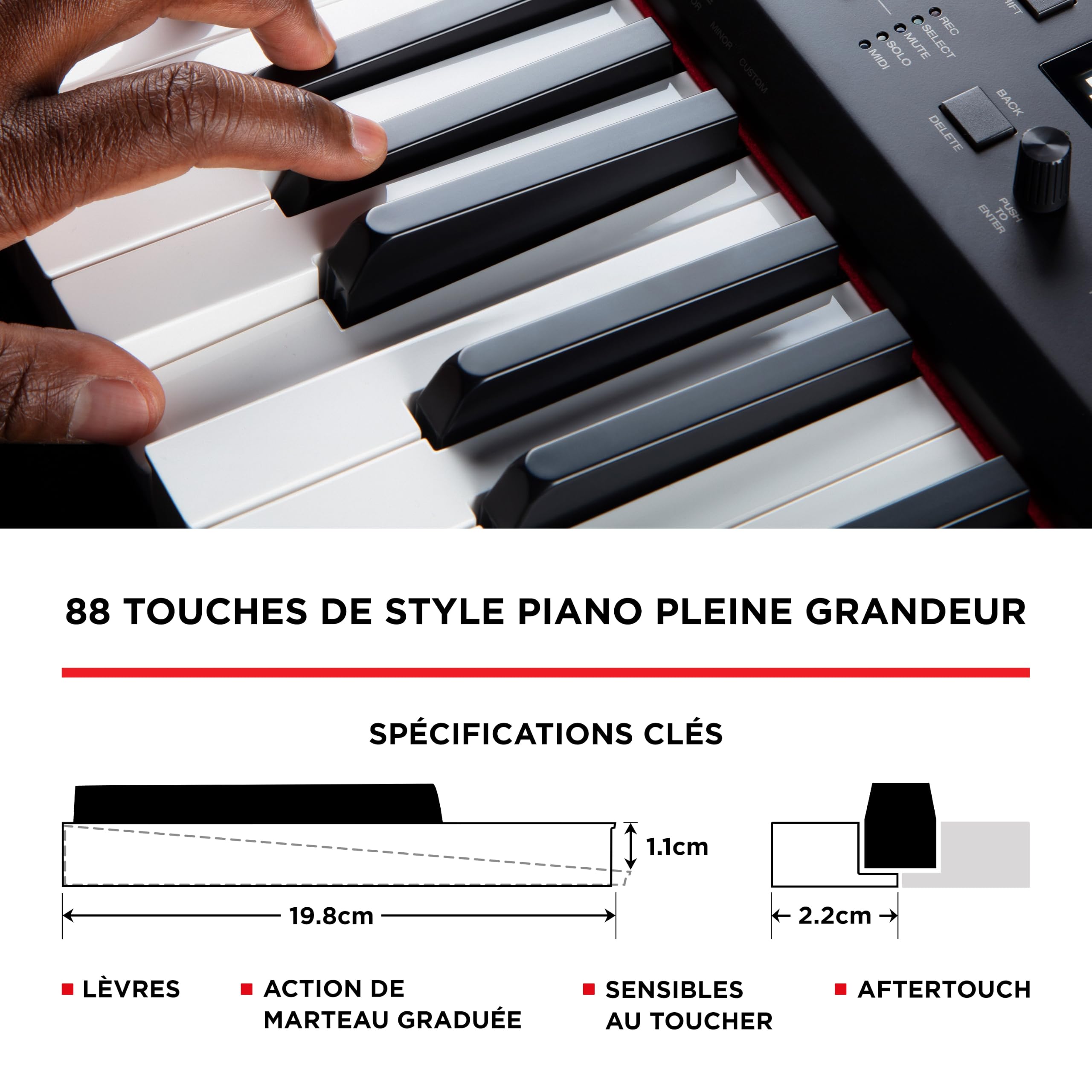 m-audio-hammer-88-pro-contr-leur-midi-88-touches-lest-es image 3