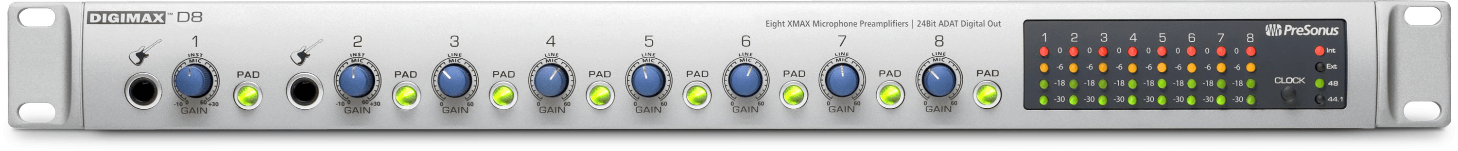 presonus-digimax-d8-pr-ampli-micro-8-canaux-adat image 1