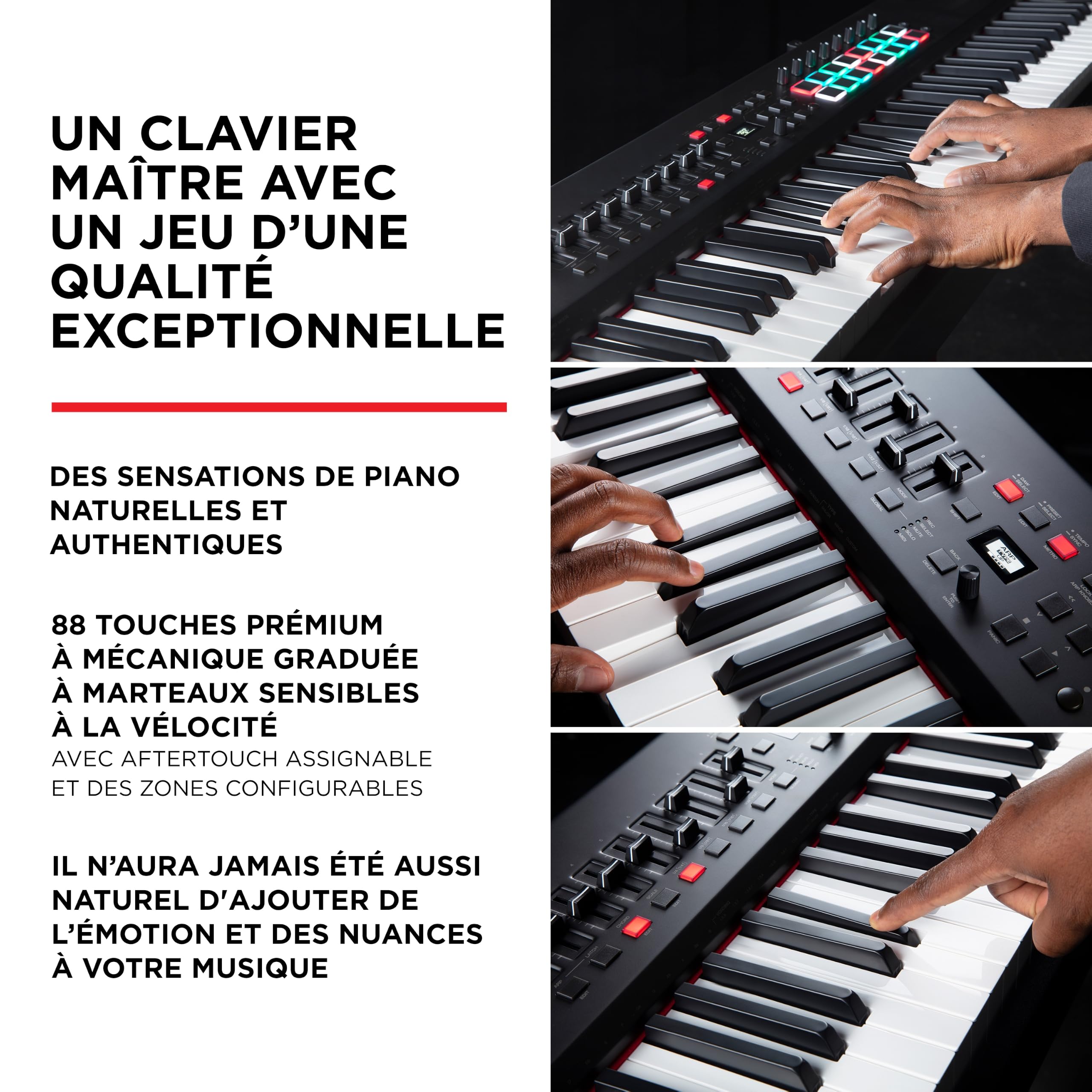 m-audio-hammer-88-pro-contr-leur-midi-88-touches-lest-es image 2