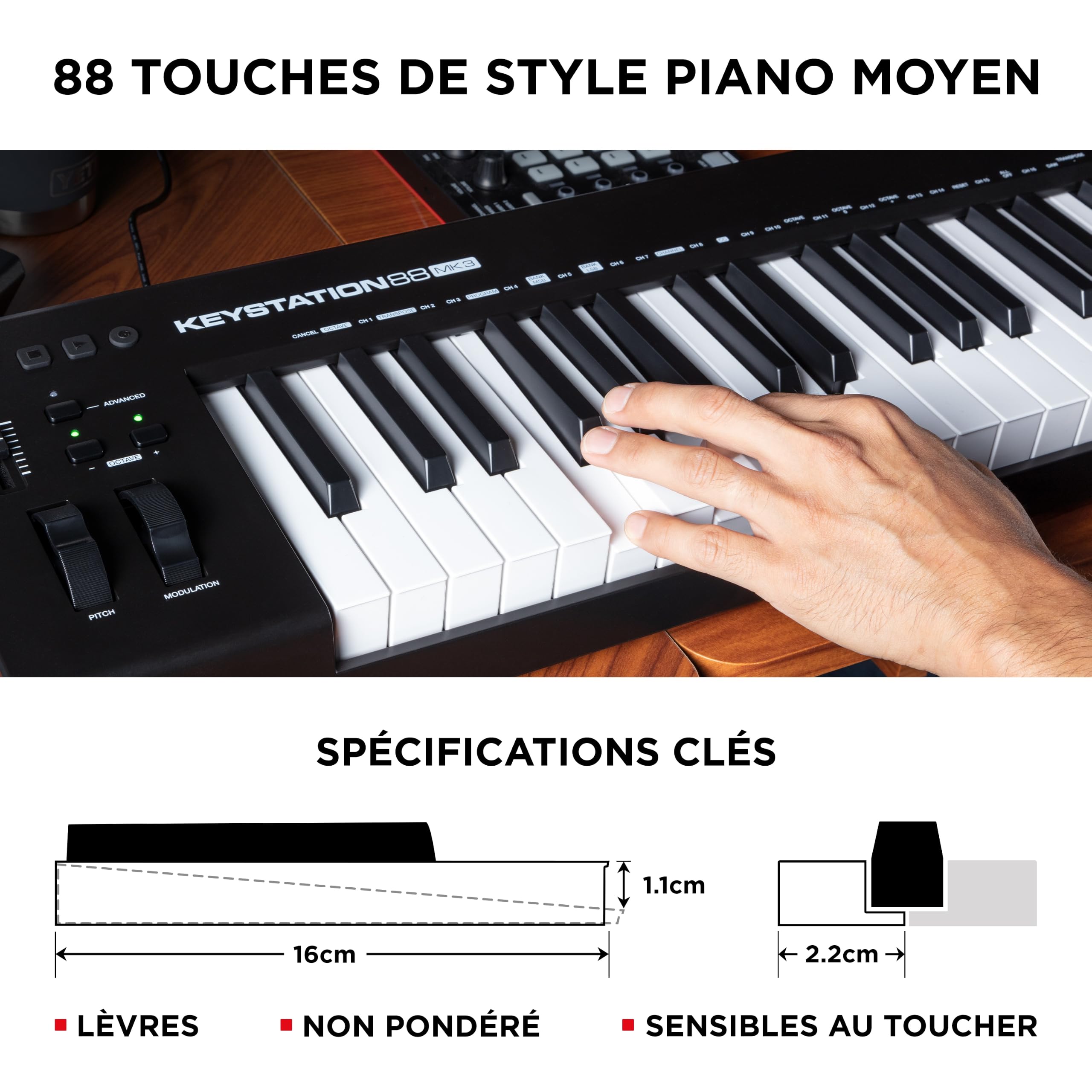 m-audio-keystation-88-mk3-clavier-midi-88-touches-noir image 4