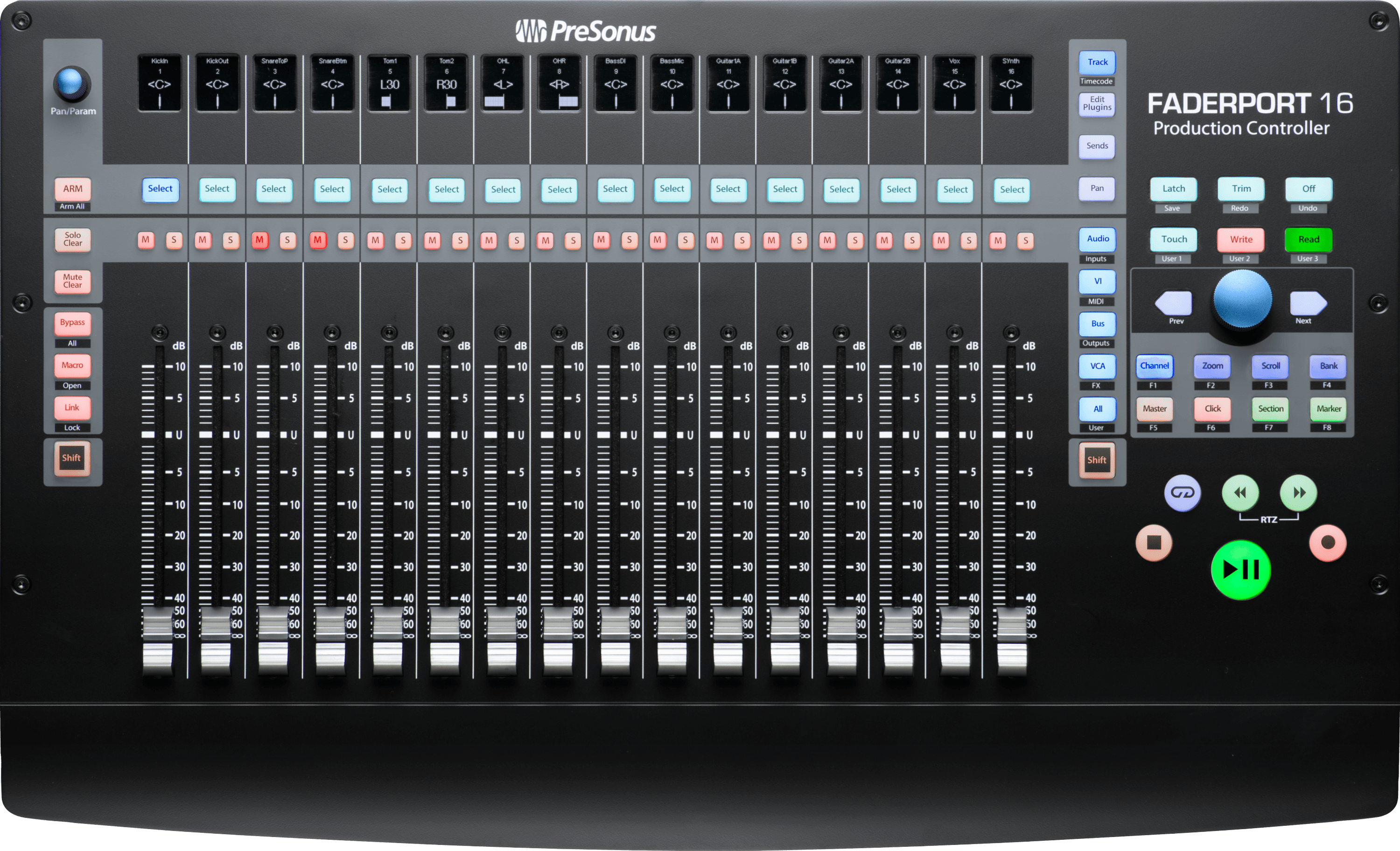 presonus-faderport-16-contr-leur-daw-16-faders-motoris-s image 1