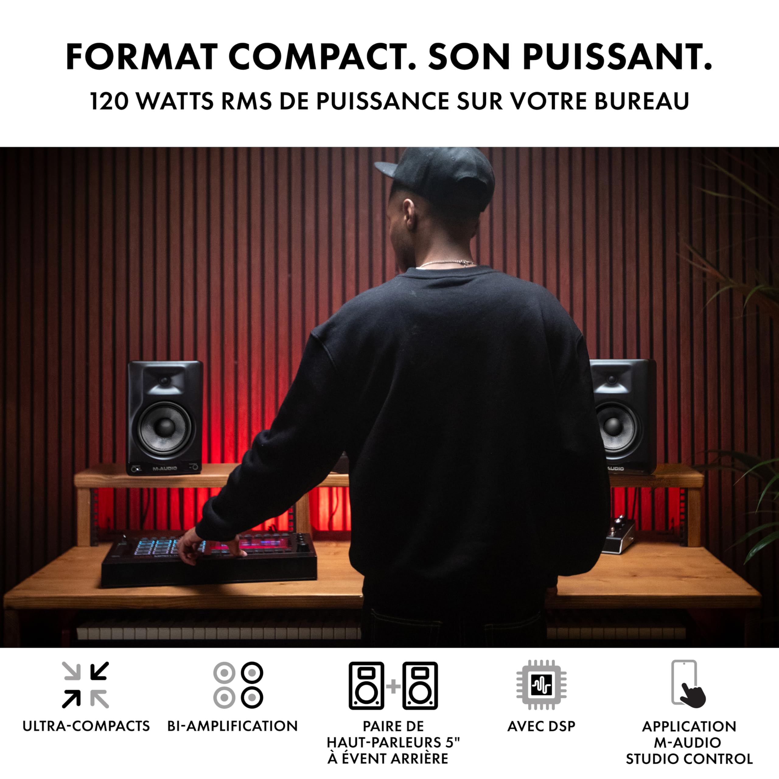 m-audio-bx5bt-moniteurs-studio-5-bluetooth-paire-240w image 2