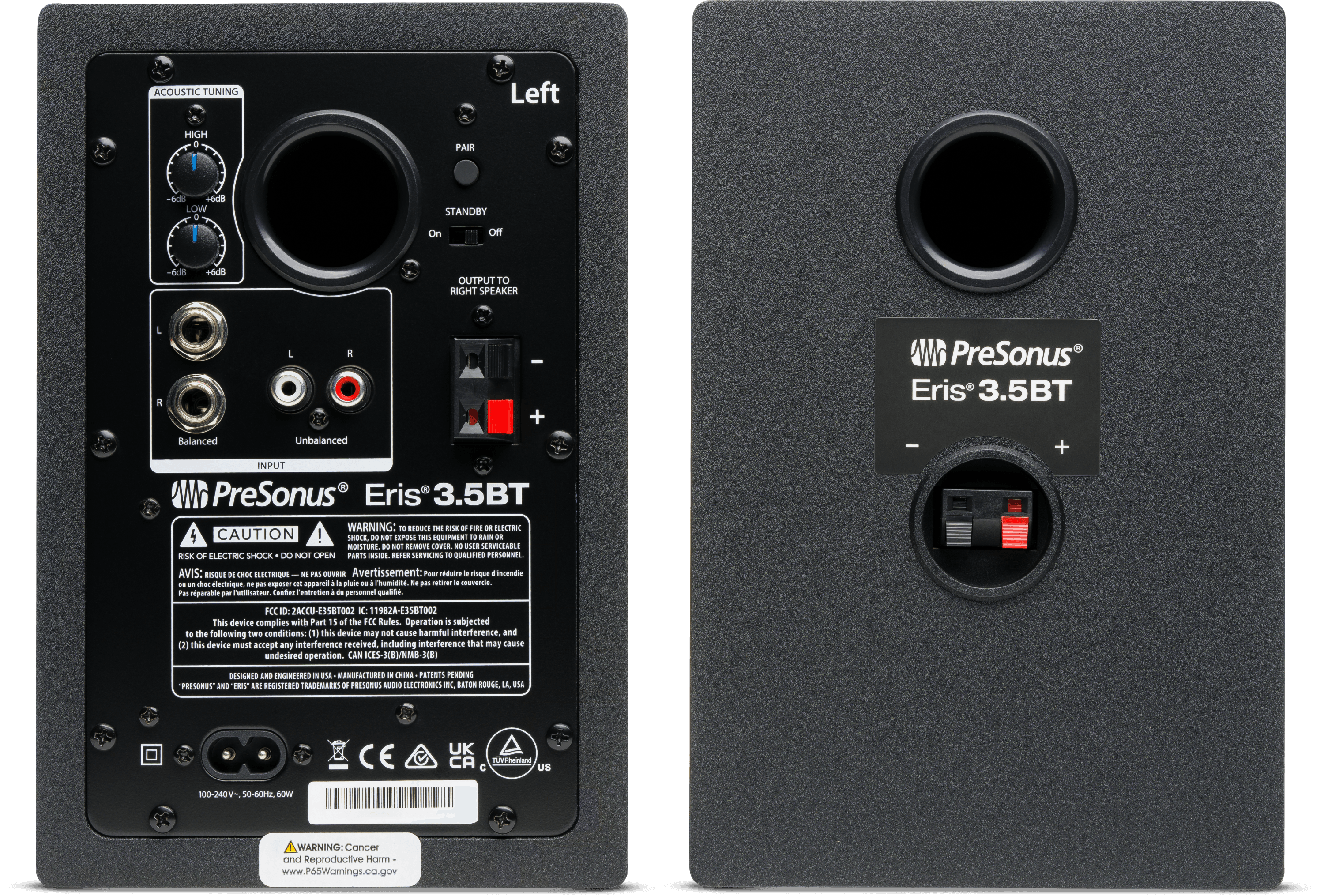 presonus-eris-3-5bt-2nd-gen-enceintes-monitoring-bluetooth-noir-paire image 3