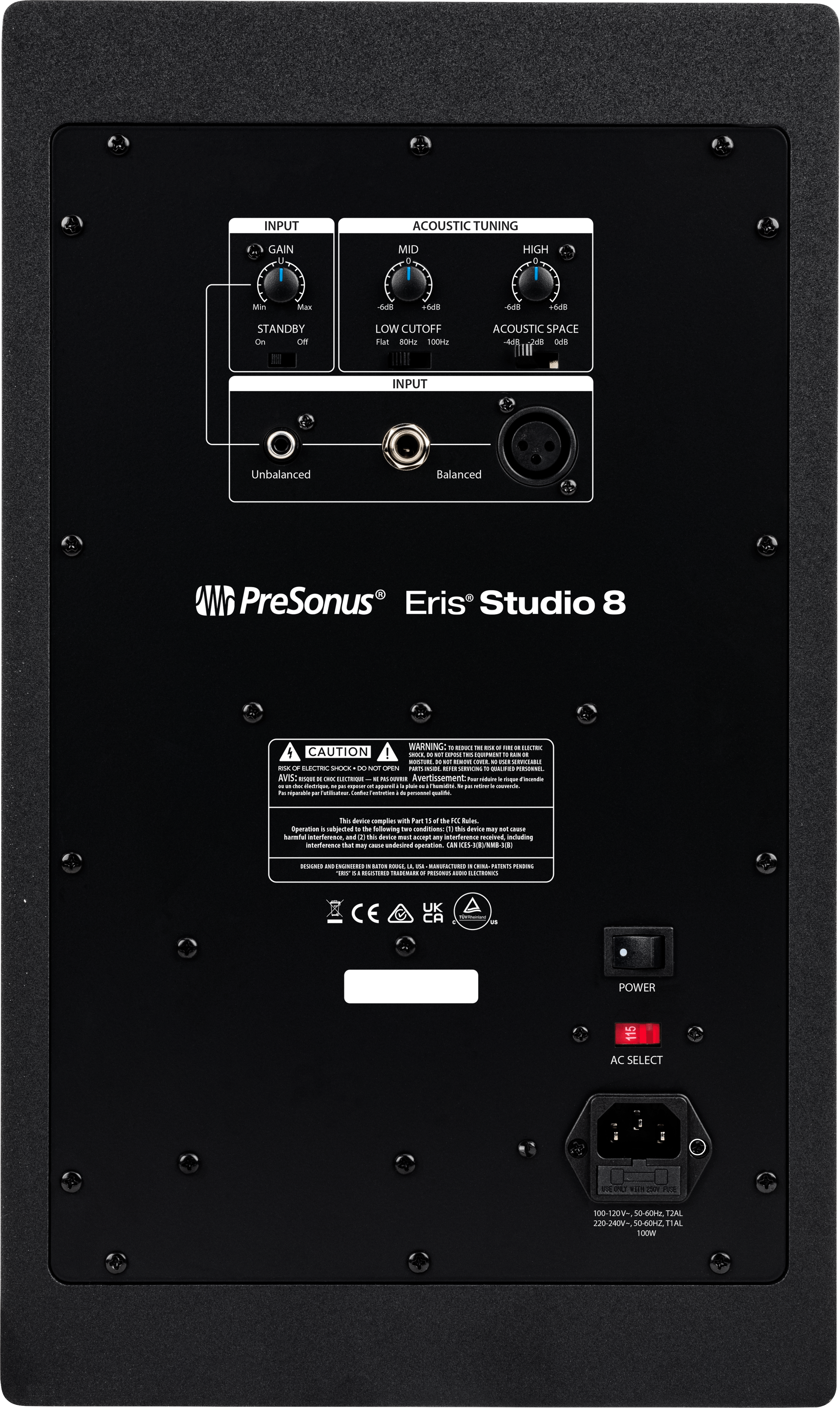 presonus-eris-studio-8-enceinte-monitoring-8-pouces-140-w image 2
