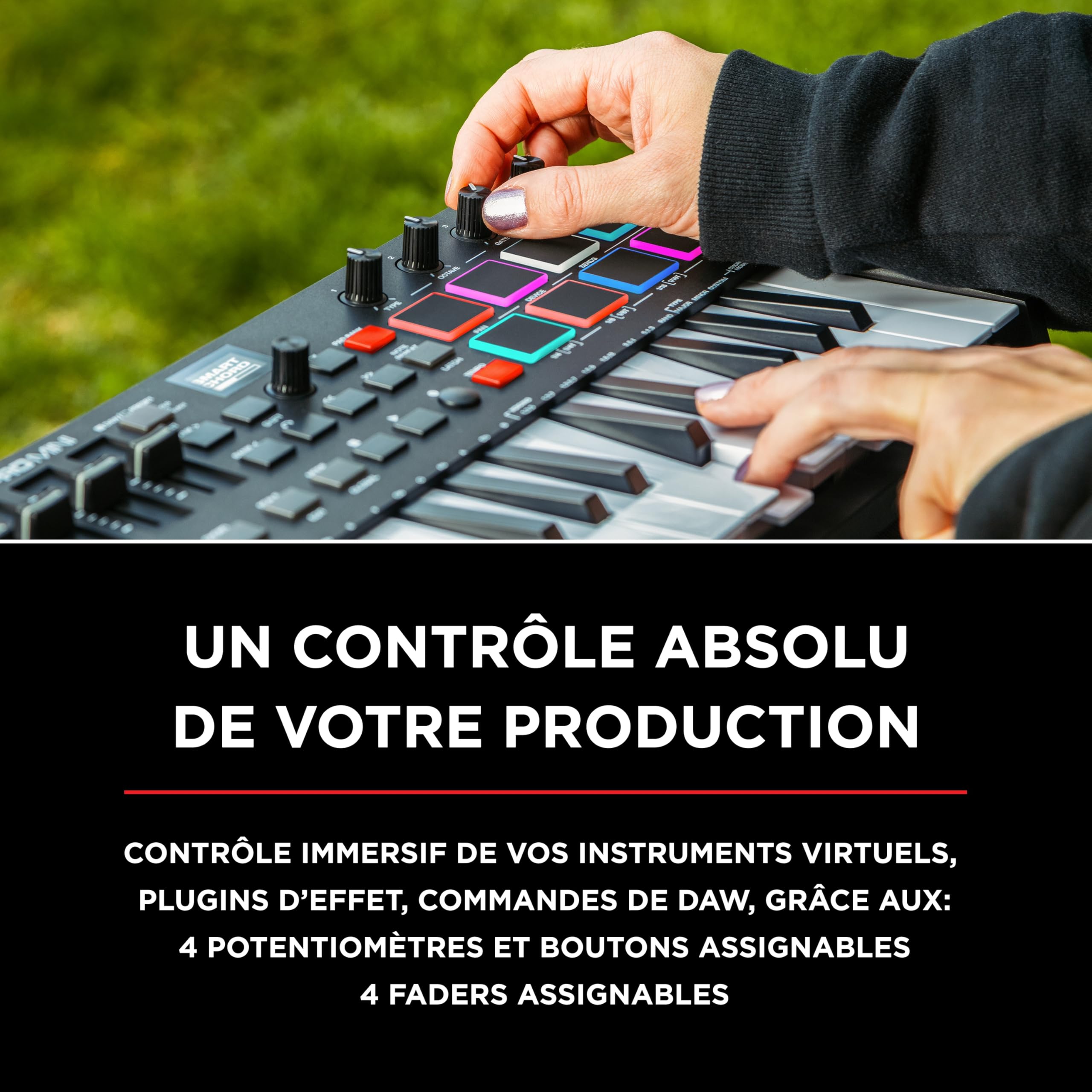 m-audio-oxygen-pro-mini-32-clavier-ma-tre-usb-noir-32-touches image 3