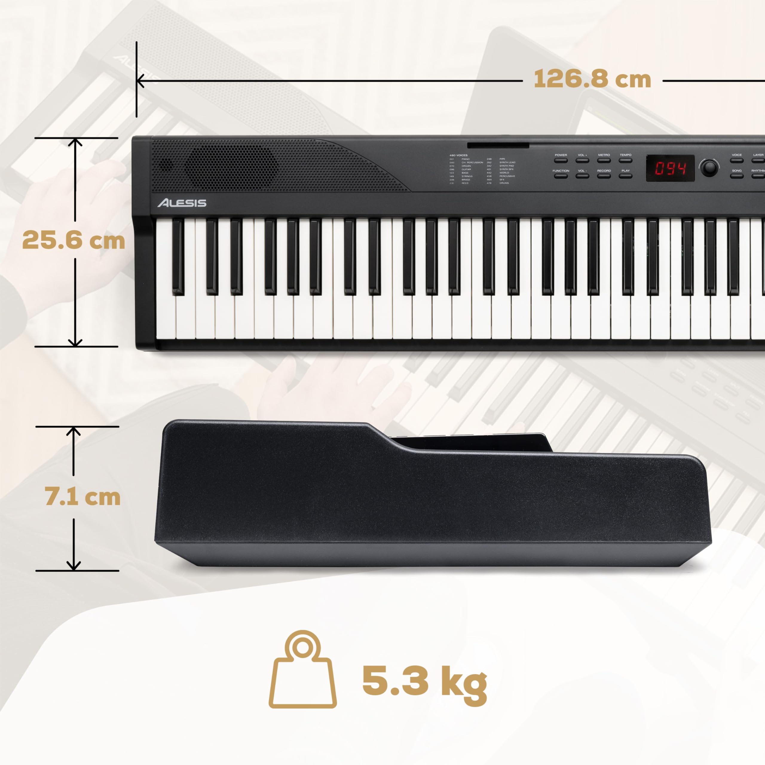 alesis-recital-play-piano-num-rique-88-touches-sans-accessoires image 7