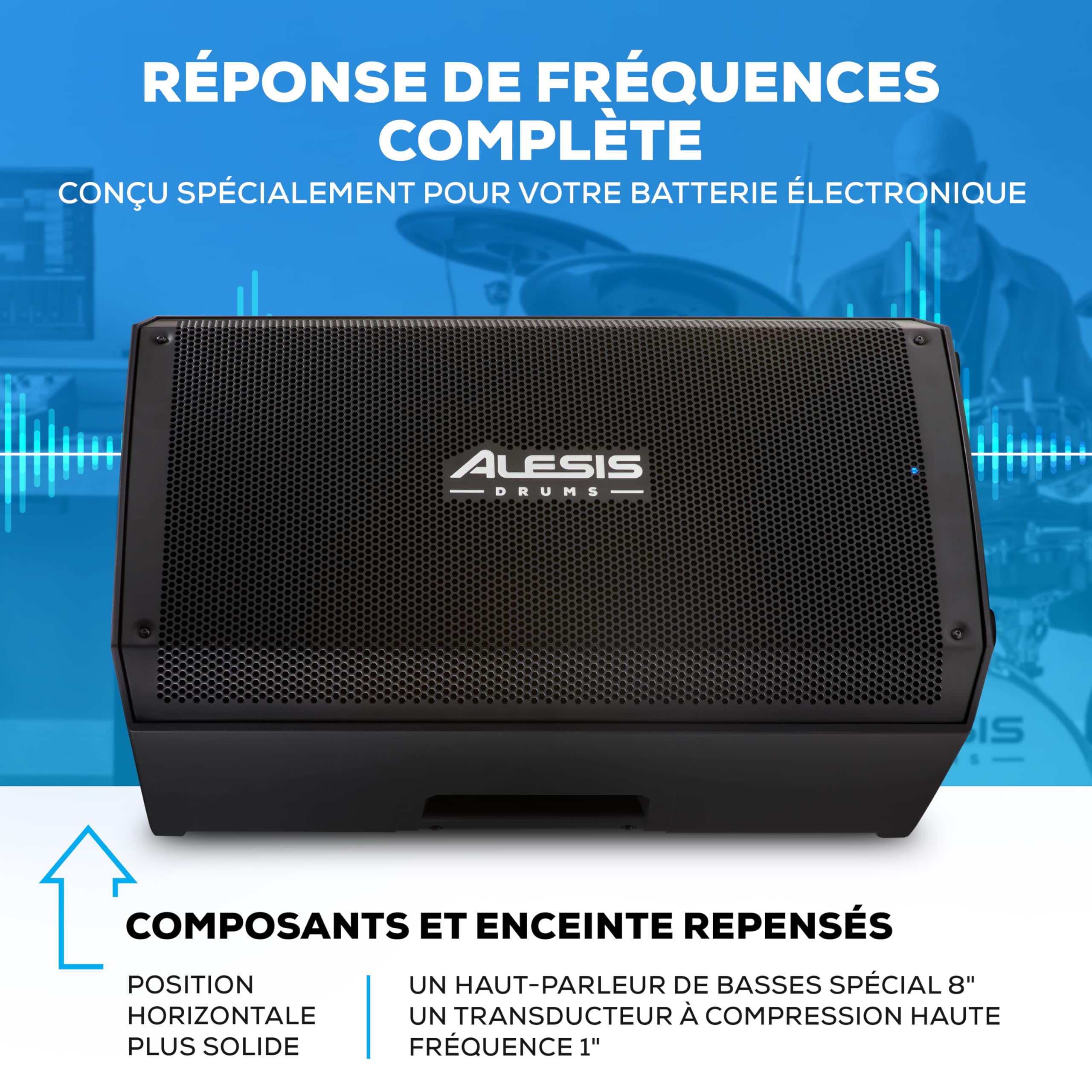 alesis-strike-amp-12-mk2-ampli-batterie-12-2500w-bluetooth image 3