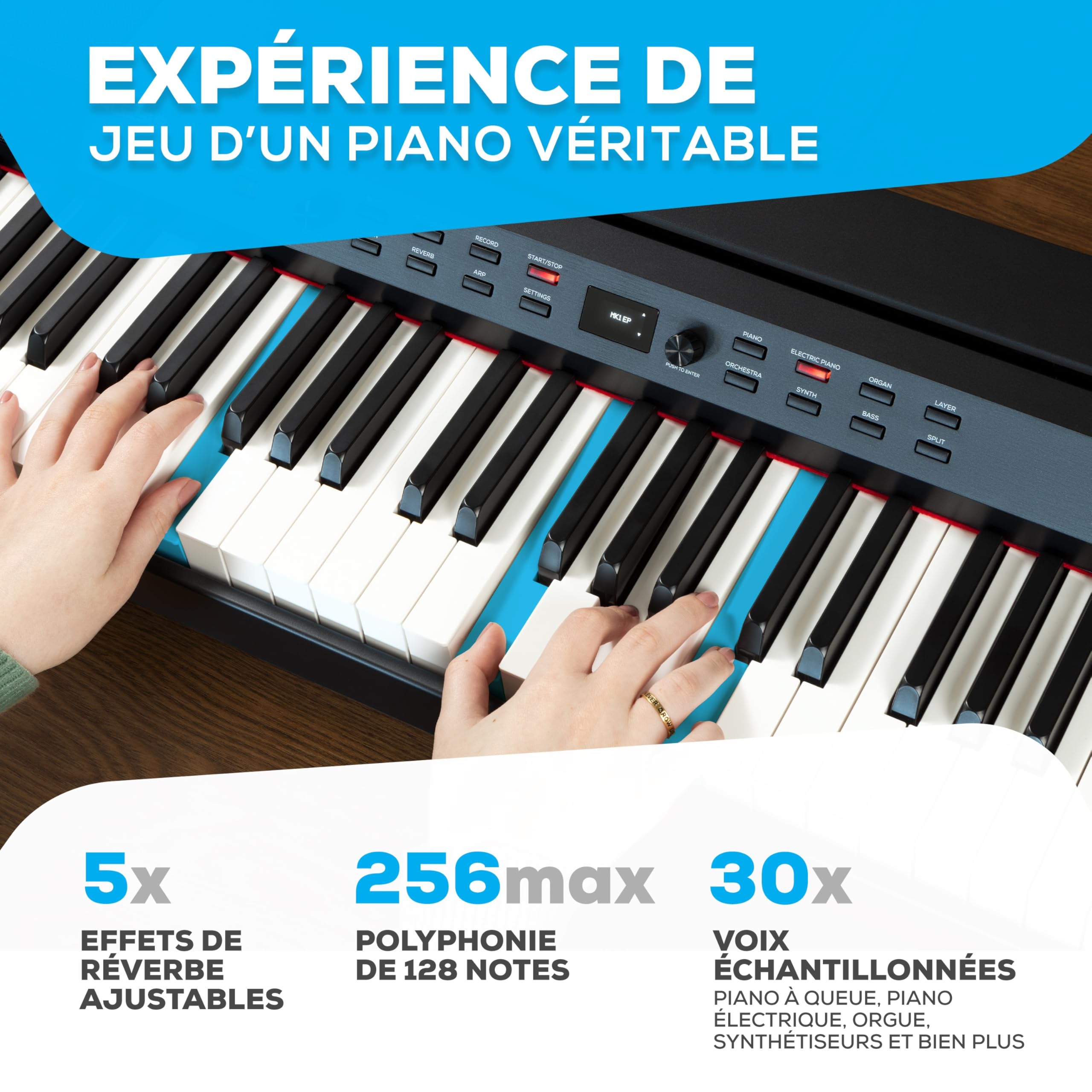 alesis-prestige-artist-piano-num-rique-88-touches-marteaux-30-sons image 4
