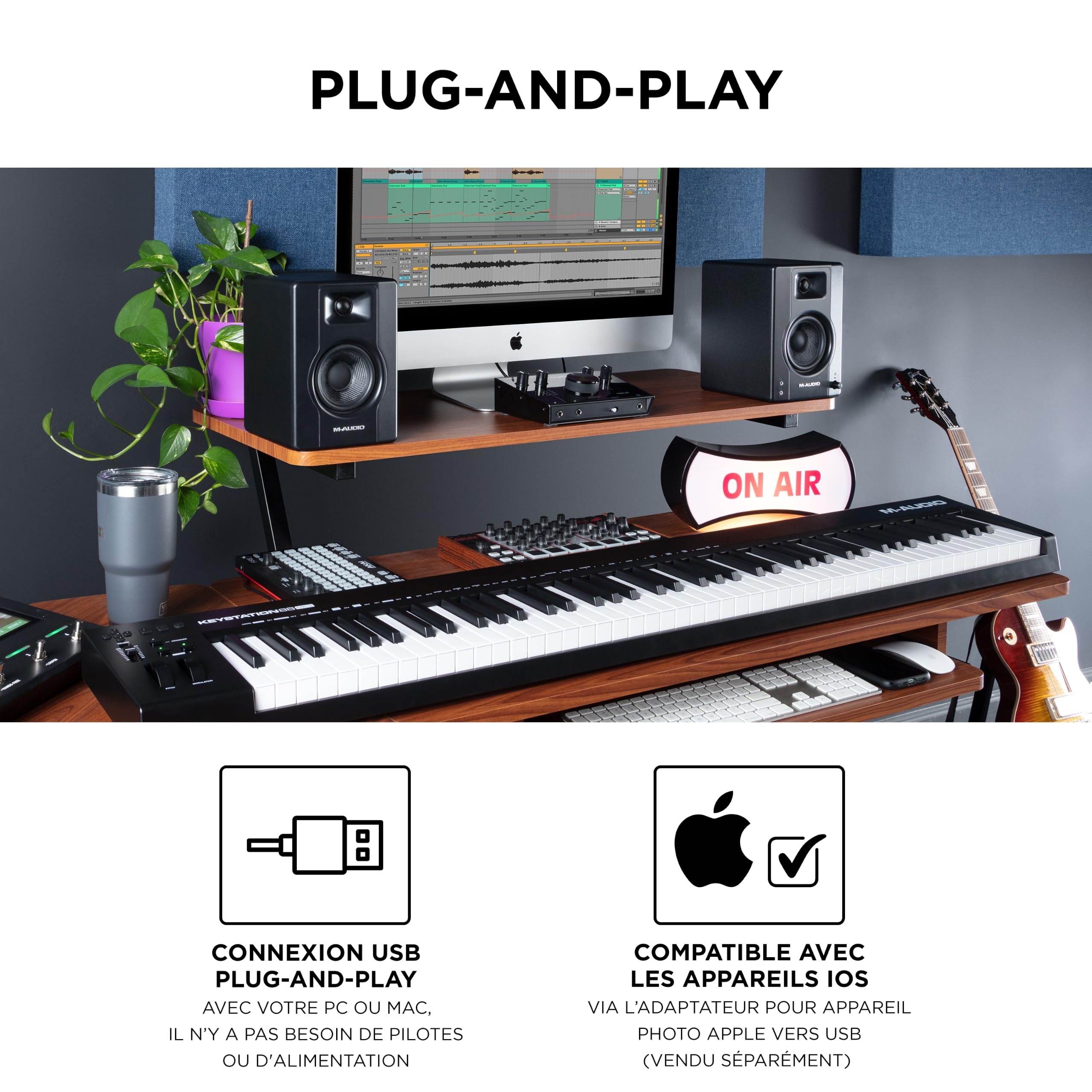 m-audio-keystation-88-mk3-clavier-midi-88-touches-noir image 5