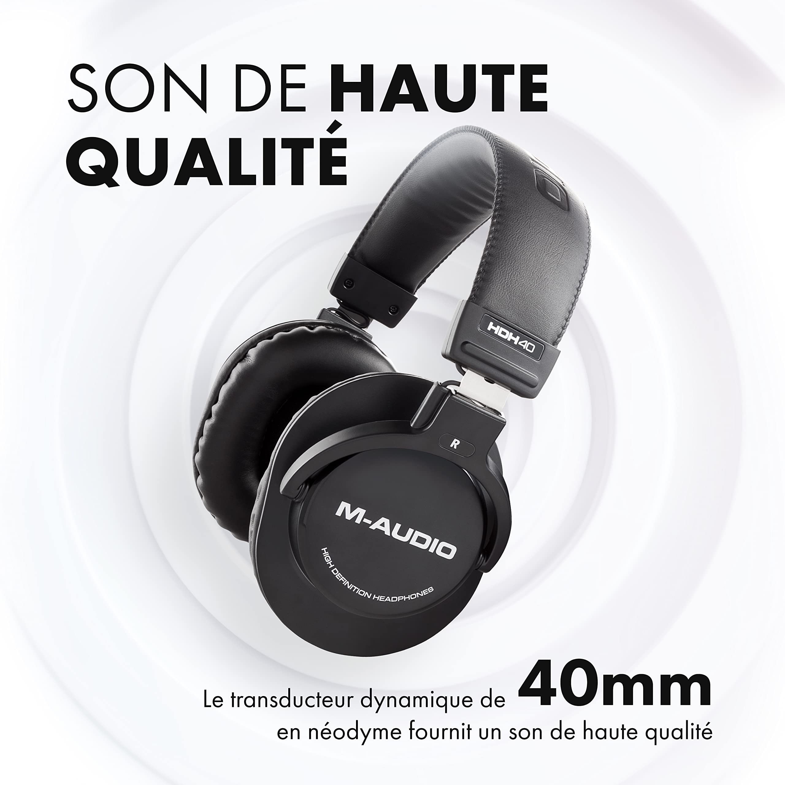 m-audio-hdh40-casque-studio-ferm-supra-auriculaire-40-mm image 2