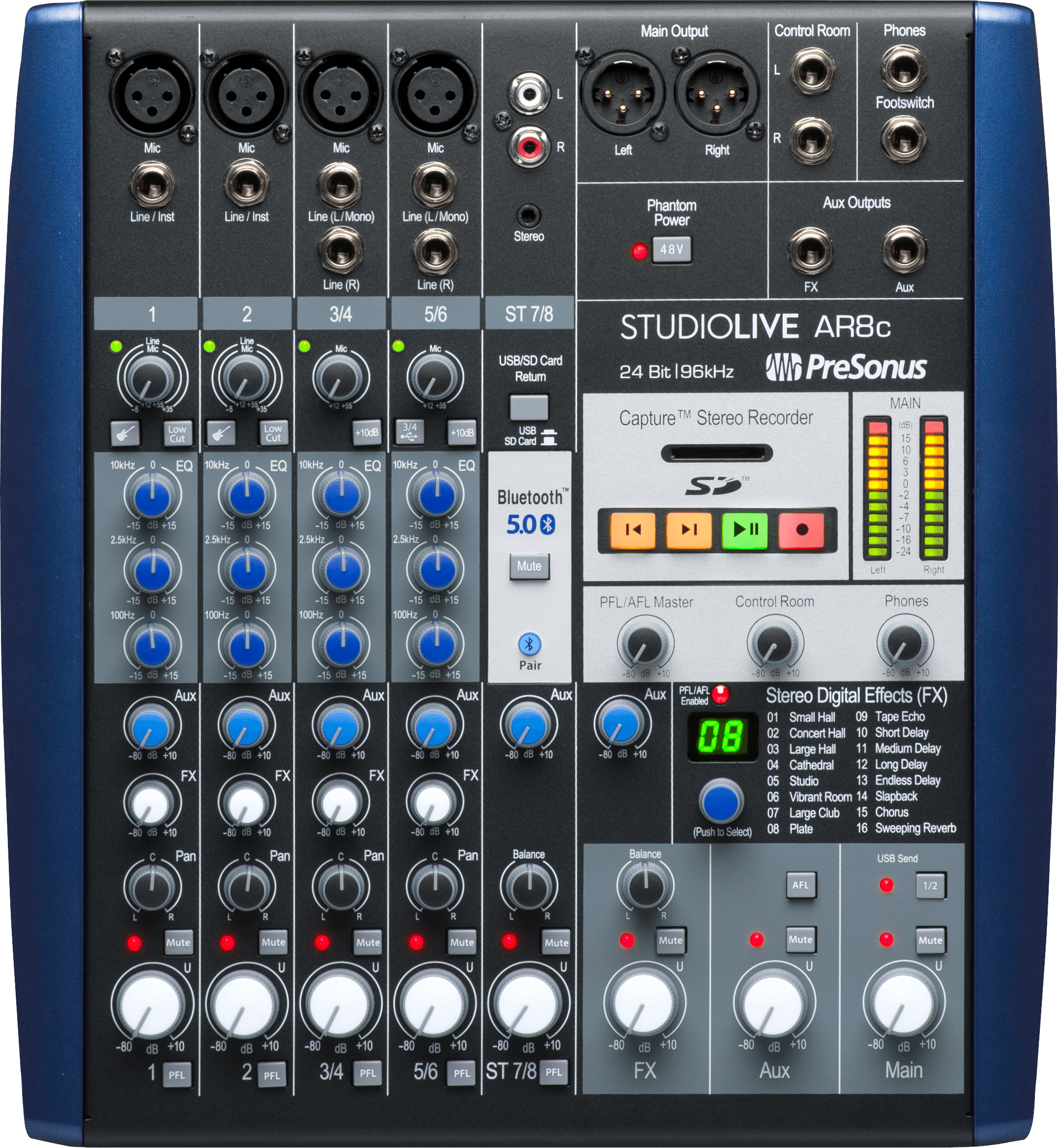 presonus-studiolive-ar8c-table-mixage-analogique-usb-8-voies-bluetooth image 1